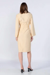 Vestido em viscose elastico na cintura