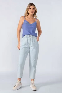 Blusa alca detalhe em paete