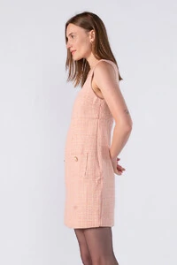 Vestido curto classico de tweed