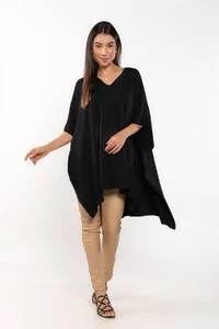 Poncho em viscose