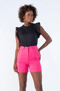 Blusa em algodao muscle babado