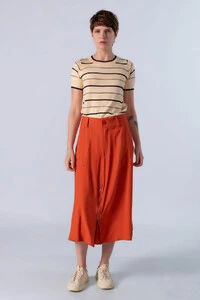Blusa em viscose listrada