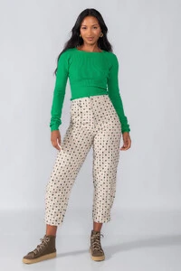 Blusa canelada decote quadrado