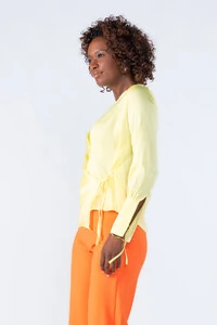 Blusa poliester transpassada