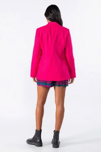 Blazer linho com ombreiras