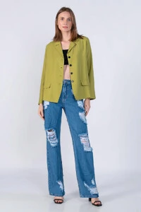 Blazer em viscose tencel leve