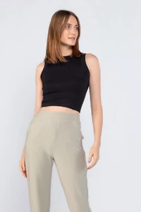 Cropped em regata canelado