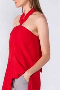 Blusa mullet com amarração