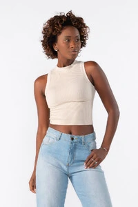 Cropped regata gola alta