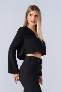 Cropped manga longa sino