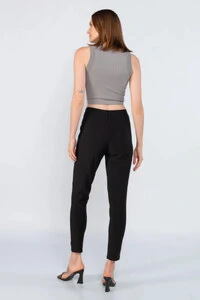 Calca skinny social cintura alta