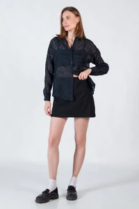 Camisa com transparencia oversized