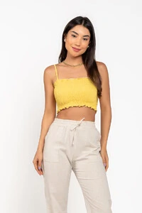 Top lastex com alcas regulaveis
