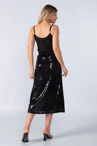 Blusa alca detalhe em paete