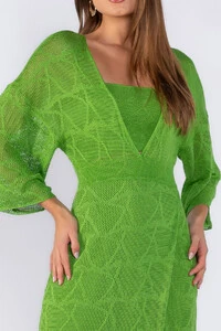 Vestido tricot com top