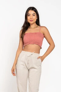 Top lastex com alcas regulaveis