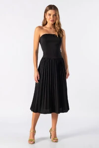 Vestido midi tomara que caia