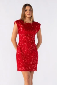 Vestido em paete decote costas