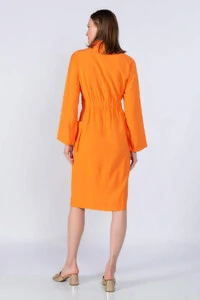 Vestido em viscose elastico na cintura