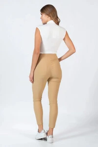 Blusa gola alta canelada