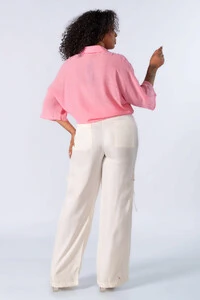 Camisa em viscose de amarracao