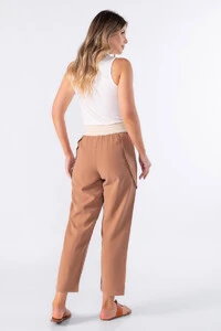 Calca cos com elastico trabalhado