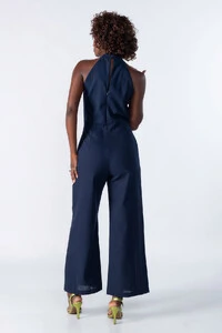Macacao pantalona em linho