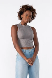 Cropped regata gola alta
