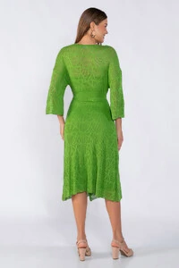 Vestido tricot com top