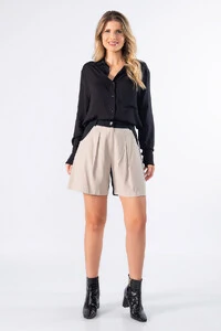 Shorts alfaiataria bicolor