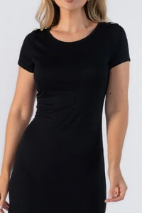 Vestido longo de malha fina