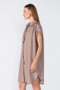Chemise manga morcego com detalhe