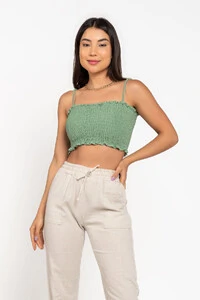 Top lastex com alcas regulaveis