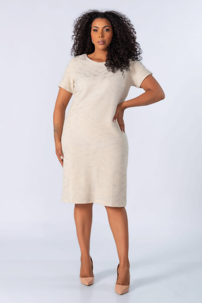 Foto Vestido em lurex com manga