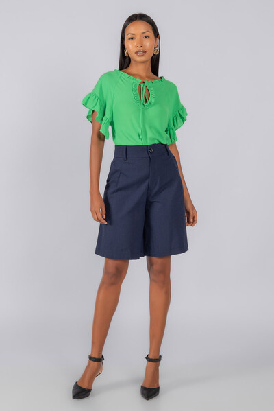 Foto Blusa crepe detalhe em babados