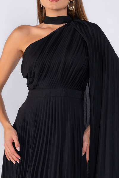 Foto Vestido crepe plissado