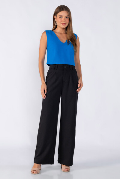 Foto Blusa curta decote v
