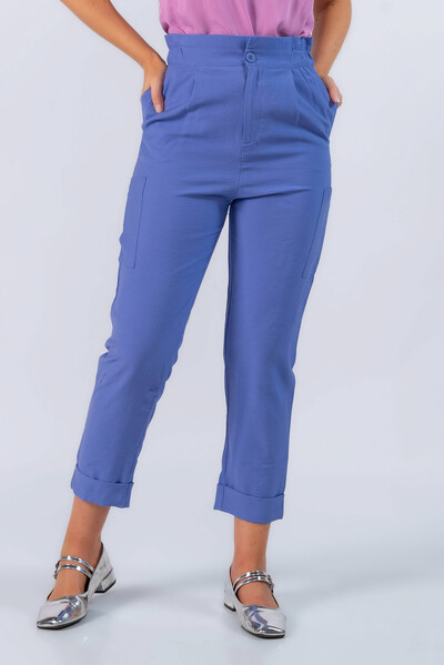 Foto Calca jogger em viscose com bolsos