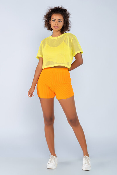 Foto Shorts sport curto em malha tezturizada