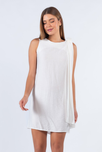 Foto Vestido viscose com faixa ombro