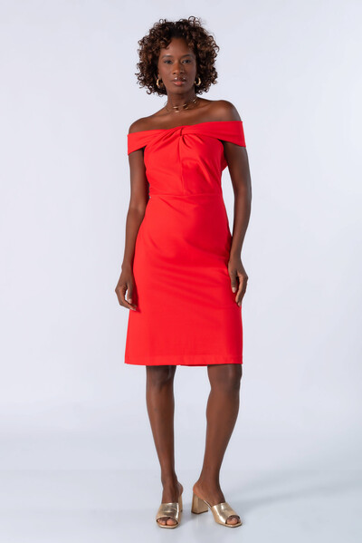 Foto Vestido midi ombro a ombro