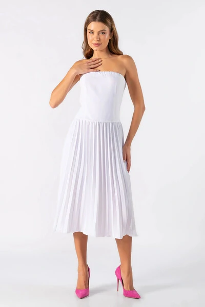 Foto Vestido midi tomara que caia