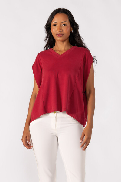 Foto BLUSA OVERSIZED DECOTE EM V