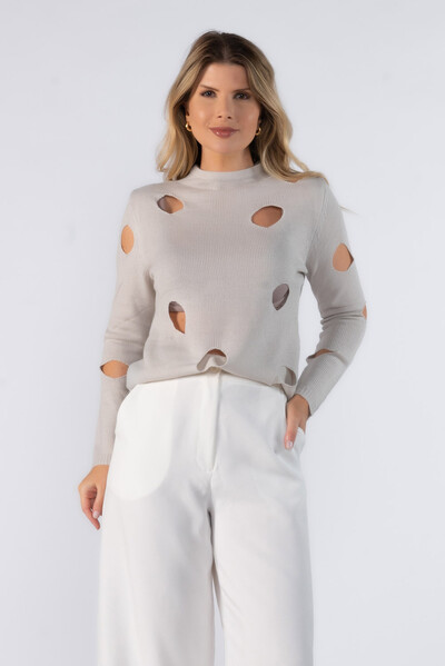 Foto Blusa tricot vazada