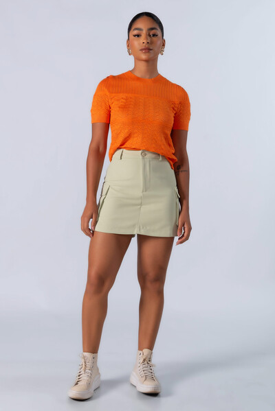 Foto Blusa em viscose tecido trabalhado