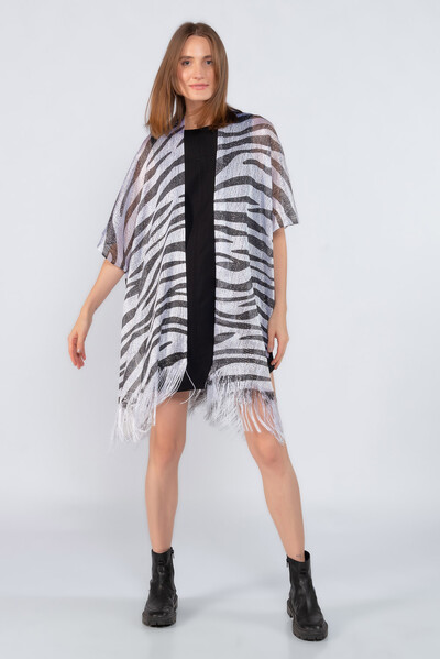 Foto Kimono animal print em lurex