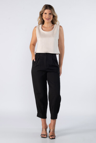 Foto Blusa curta regata suede