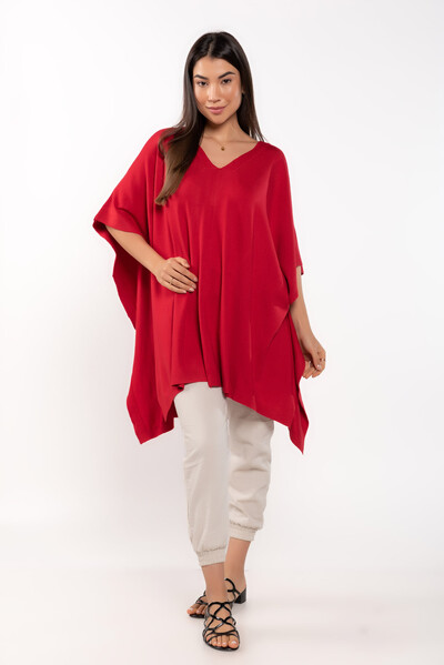 Foto Poncho em viscose