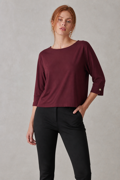 Foto Blusa em malha com manga 3/4