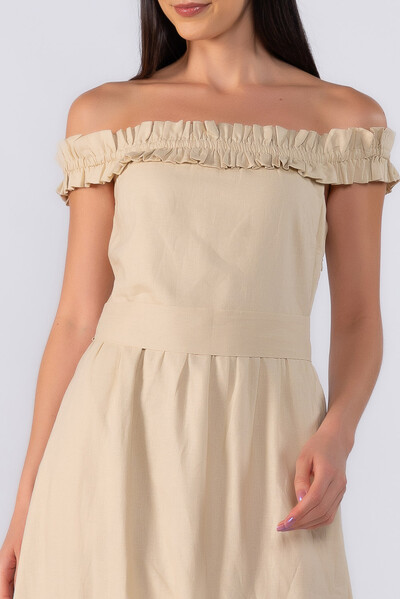 Foto Vestido midi ombro a ombro